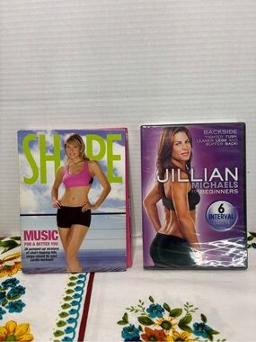 Jillian Michaels for Beginners Backside DVD + Shape Fitness Workout Top 40s 2008